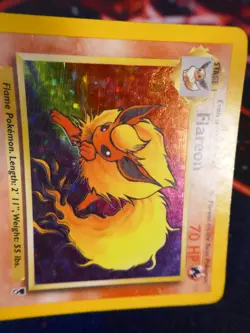 MP (Legendary Collection) Pokemon FLAREON Card Set 10/110 Holo Rare WOTC Playd#1 - Image 4