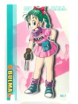 Bulma DRAGON BALL Gumi Card TCG MORINAGA Vintage Japan very rare No.7 - Image 2