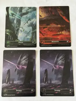 Forest Mountain Swamp Galaxy Foil Edge of Eternities 4 Card Lot - Image 1