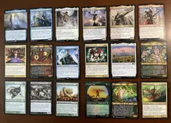 Legendary Card Lot, Borderless Magic Mirror, Legendary Artifact, Elves, Kirins - Image 1