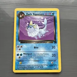 Dark Vaporeon 45/82 Team Rocket - Vintage Pokemon TCG Card - WOTC - Image 1
