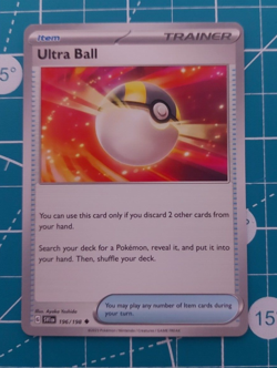 Ultra Ball 196/198 NM Pokemon Card Scarlet & Violet SVI EN 2023 Item Uncommon - Image 1