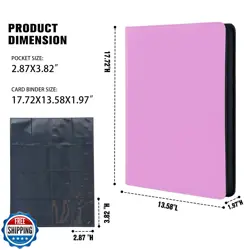 MORABTO Card Binder 16 Pocket,Trading Card Binder Holds up to 1408 Cards with - Image 2