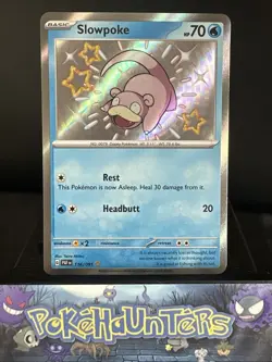 Pokemon Card Slowpoke 116/091 Paldean Fates Baby Shiny Rare NM - Image 1