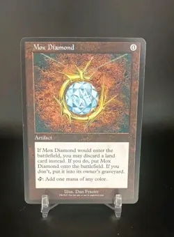 Custom Game Card-Mox Diamond-LP Condition - Image 1