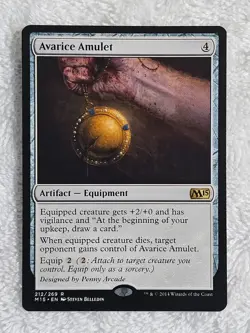MTG Avarice Amulet #212 Magic 2015 (M15) Magic the Gathering Card Rare NM - Image 1