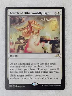 MTG March of Otherworldly Light #28 Kamigawa Neon Dynasty Card Rare NM - Image 1
