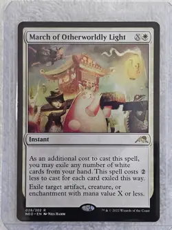MTG March of Otherworldly Light #28 Kamigawa Neon Dynasty Card Rare NM - Image 4