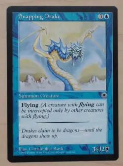 MTG Snapping Drake Card Magic The Gathering - Image 1