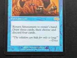 Attunement - Urza's Saga - NM - MTG - Magic the Gathering - Blue - Enchant - Image 2