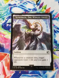 Sephiroth, One-Winged Angel (24) - Robot Warrior (12) Double-Sided MTG FIN NM - Image 1
