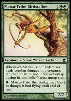 Matsu-Tribe Birdstalker -Foil Medium Play MTG Saviors of Kamigawa - Image 1