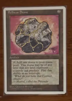 Vintage Magic The Gathering (MTG) : 4th Edition: Fellwar Stone - Image 3