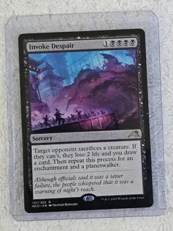 MTG Invoke Despair #101 Kamigawa: Neon Dynasty Magic Gathering Card Rare NM - Image 4
