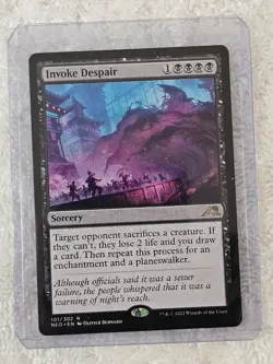 MTG Invoke Despair #101 Kamigawa: Neon Dynasty Magic Gathering Card Rare NM - Image 5