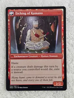 MTG Kumano Faces Kakkazan #152 Kamigawa Neon Dynasty Magic Card U NM - Image 2