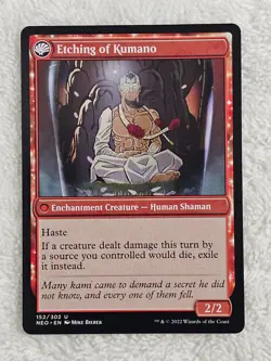 MTG Kumano Faces Kakkazan #152 Kamigawa Neon Dynasty Magic Card U NM - Image 4