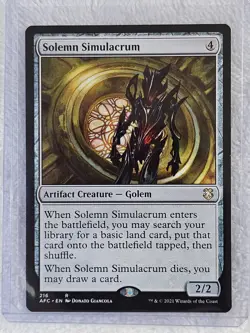 MTG Solemn Simulacrum - Adventures in the Forgotten Realms #216 Card Rare NM - Image 5