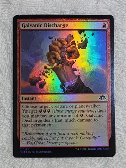 MTG Galvanic Discharge FOIL Modern Horizons 3 (MH3) #122 Magic Card NM - Image 1