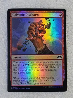 MTG Galvanic Discharge FOIL Modern Horizons 3 (MH3) #122 Magic Card NM - Image 2