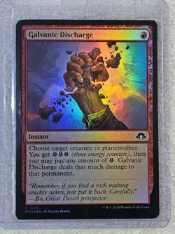 MTG Galvanic Discharge FOIL Modern Horizons 3 (MH3) #122 Magic Card NM - Image 5