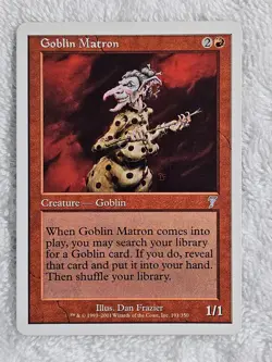 MTG Goblin Matron - 7th Edition (7ED) #191 Magic Gathering Card Uncommon NM - Image 1