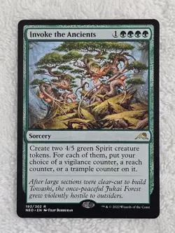 MTG Invoke the Ancients #193 Kamigawa Neon Dynasty Magic Card Rare NM - Image 1