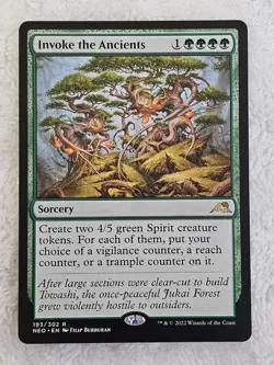 MTG Invoke the Ancients #193 Kamigawa Neon Dynasty Magic Card Rare NM - Image 1