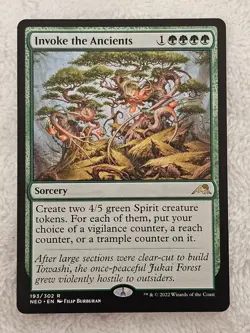 MTG Invoke the Ancients #193 Kamigawa Neon Dynasty Magic Card Rare NM - Image 2