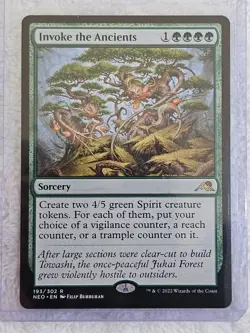 MTG Invoke the Ancients #193 Kamigawa Neon Dynasty Magic Card Rare NM - Image 4