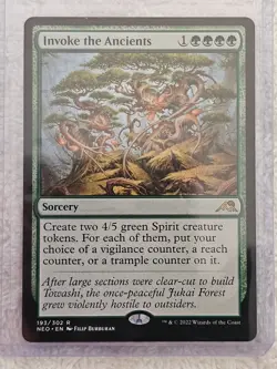 MTG Invoke the Ancients #193 Kamigawa Neon Dynasty Magic Card Rare NM - Image 5