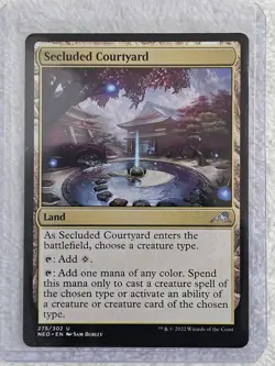 MTG Secluded Courtyard #275 Kamigawa Neon Dynasty Magic Card U NM - Image 4