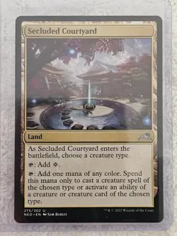 MTG Secluded Courtyard #275 Kamigawa Neon Dynasty Magic Card U NM - Image 5