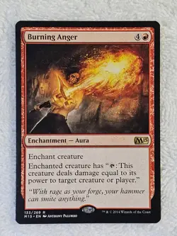 MTG Burning Anger #133 Magic 2015 (M15) Magic the Gathering Card Rare NM - Image 2