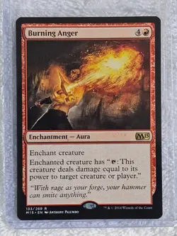 MTG Burning Anger #133 Magic 2015 (M15) Magic the Gathering Card Rare NM - Image 4