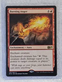 MTG Burning Anger #133 Magic 2015 (M15) Magic the Gathering Card Rare NM - Image 5