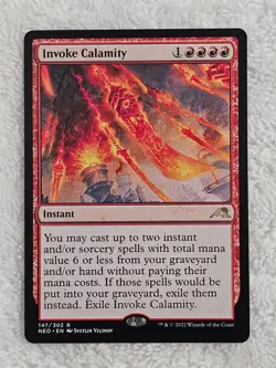 MTG Invoke Calamity #147 Kamigawa Neon Dynasty Magic Card Rare NM - Image 2