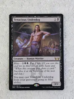 MTG Tenacious Underdog #97 Streets of New Capenna Card Rare NM Qty 1 - Image 1