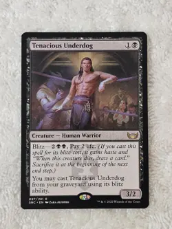 MTG Tenacious Underdog #97 Streets of New Capenna Card Rare NM Qty 1 - Image 2