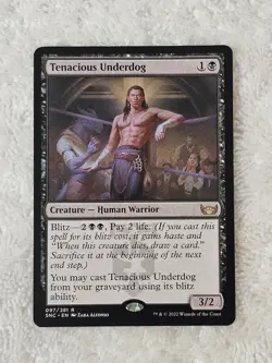 MTG Tenacious Underdog #97 Streets of New Capenna Card Rare NM Qty 1 - Image 4