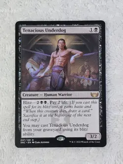 MTG Tenacious Underdog #97 Streets of New Capenna Card Rare NM Qty 1 - Image 5