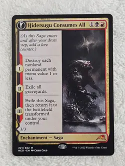 MTG Hidetsugu Consumes All #221 Kamigawa Neon Dynasty Magic Card Mythic NM - Image 3