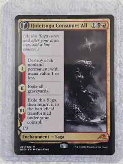 MTG Hidetsugu Consumes All #221 Kamigawa Neon Dynasty Magic Card Mythic NM - Image 5