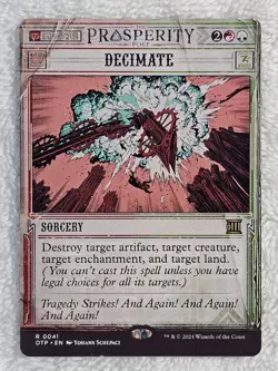 MTG Decimate Outlaws of Thunder Junction (OTP) #41 Magic Card Rare NM - Image 2