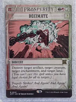 MTG Decimate Outlaws of Thunder Junction (OTP) #41 Magic Card Rare NM - Image 5