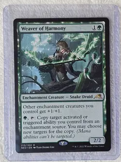 MTG Weaver of Harmony Kamigawa Neon Dynasty #213 Magic Gathering Card Rare NM - Image 4
