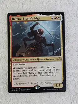 MTG Raiyuu, Storm's Edge #232 Kamigawa Neon Dynasty Magic Gathering Card Rare NM - Image 1