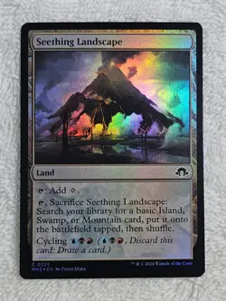 MTG Seething Landscape FOIL Modern Horizons 3 (MH3) #225 Magic Card NM - Image 1