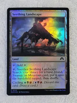 MTG Seething Landscape FOIL Modern Horizons 3 (MH3) #225 Magic Card NM - Image 2