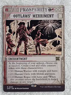 MTG Outlaws' Merriment Outlaws of Thunder Junction (OTP) #51 Card Rare NM - Image 1